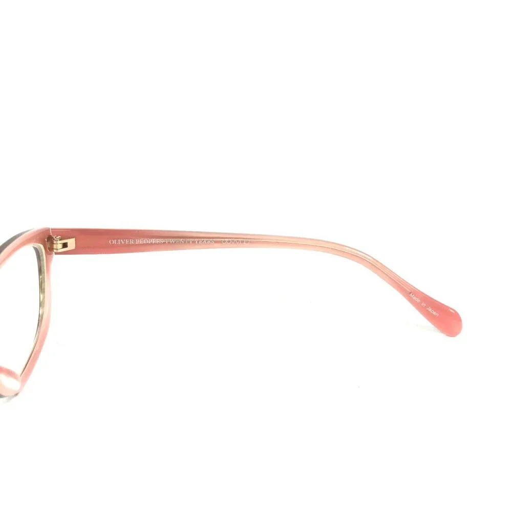 Oliver Peoples Devereaux OTPI Eyeglasses Frames Brown Pink Cat Eye 50-16-135